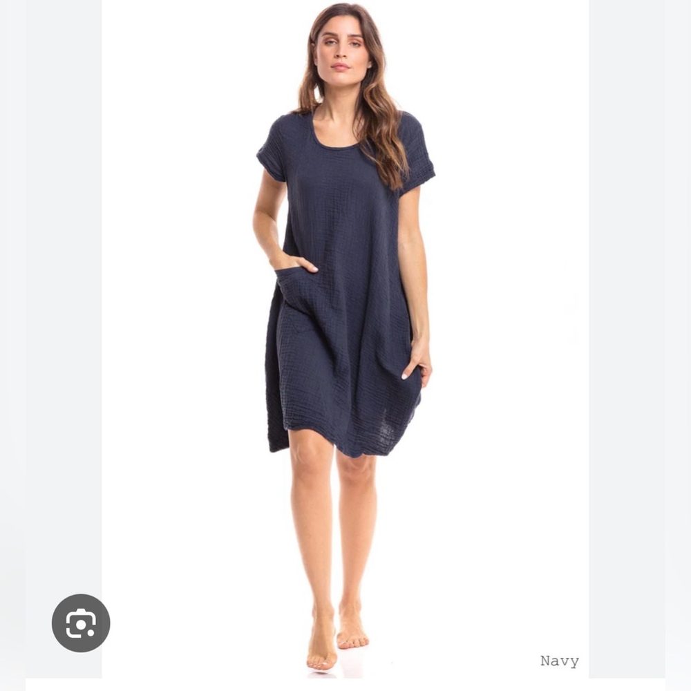 HAYSTACKS THAI COTTON ONE POCKET TUNIC DRESS
